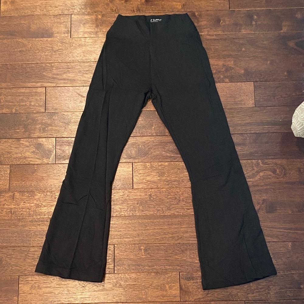 Z Supply Black Flared Leggings